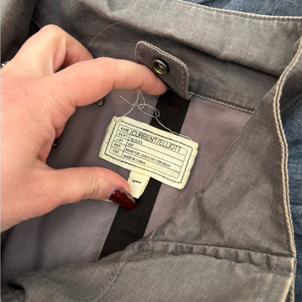 Current/Elliott Bridgeport Parka Rain Jacket with Blue Hood Size 1 - Picture 3 of 3